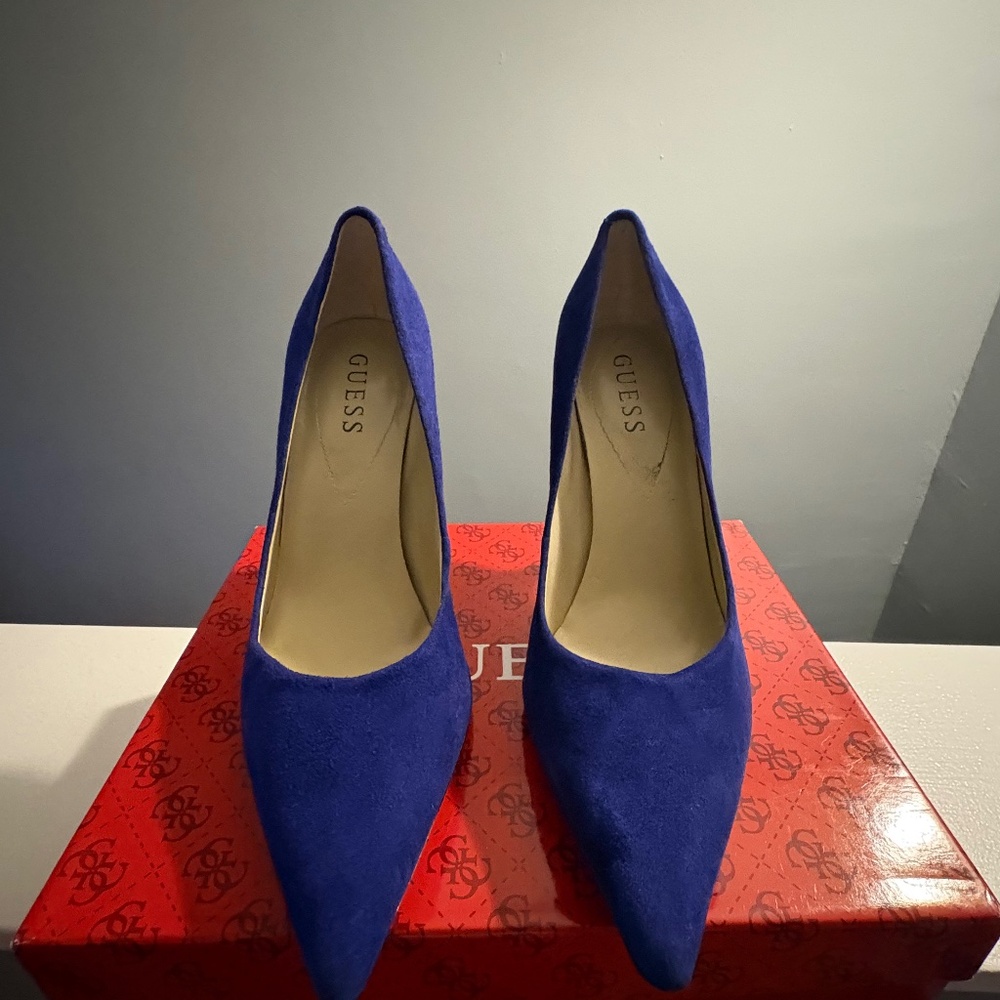 Guess Blue suede shoes